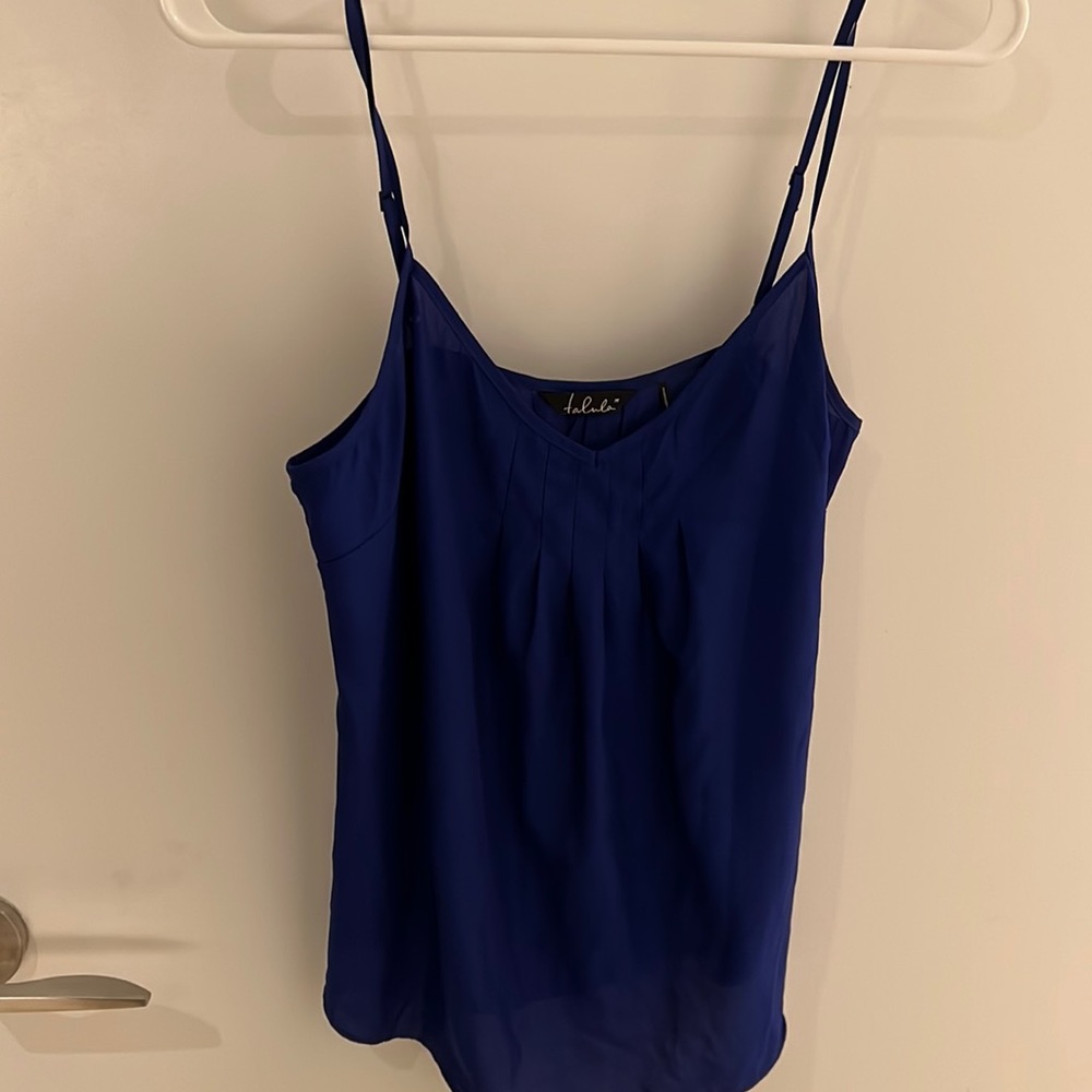 Aritzia talula cami silk blue size M